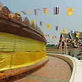 The Phra Pathom Chedi Temple in Thailand