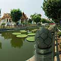 Interactive Virtual tour -  Thailand  Wat Benchamabophi in Bangkok Thailand, build by Rama 5, also known as the Marble Temple because of the use of Marble in the construction.