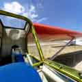 Interactive Virtual tour - Interior Panorama of Schweizer 2-33 training glider, photographed at Warner Springs Gliderport in California available as JAVA or QTVR interactive content