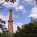 Interactive Virtual tour - West Kern Oil Museum - the new derrick recreating a original design used in the area -  Taft California - Canon Pro1 with Nikon FC-E9 fisheye lens